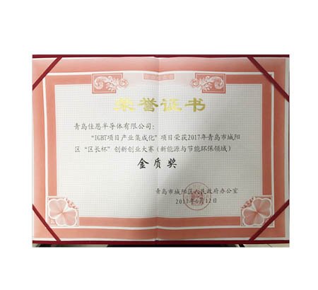 青岛佳恩荣获2017年城阳区“区长杯”创新创业大赛一等奖！